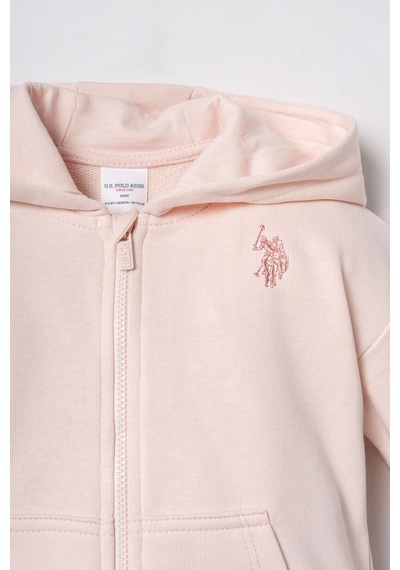 U.S. Polo Assn. Nakışlı Kız Bebek Pembe Uzun Kol Pijama Takım Usb3246-c-v3 Usb3246-c-v3 Pembe01