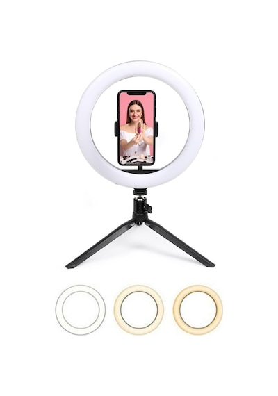 8inç 20cm Youtube Instagram Tiktok Selfie Stüdyo Video Fotoğraf Ring Light Tripod Led Halka Işık