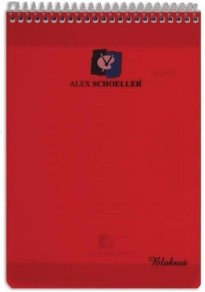 Alex Shoeller Dik Bloknot A4 80 Yaprak Kareli Spiralli Plastik Kapak