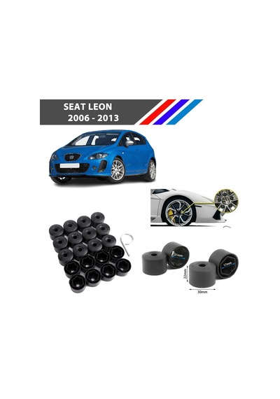 Otozet - Seat Leon Bijon Civata Kapağı Siyah Renk 20 Adetli Set 17mm 1k06011739b9