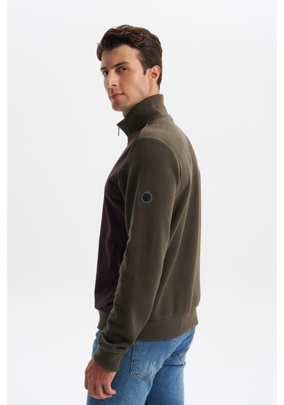 AR-MA Arma Erkek Regular Fit Selanik Kumaş Dik Yaka Fleto Cepli Basic Sweatshirt Kazak K30324698502 Haki AR-MA Arma Erkek Regular Fit Selanik Kumaş Dik Yaka Fleto Cepli Basic Sweatshirt Kazak K30324698502 Haki