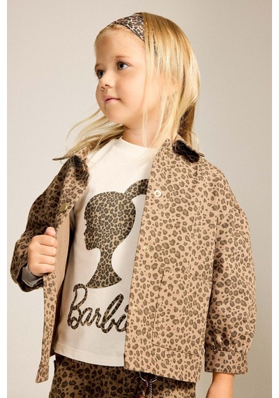 Defacto %100 Pamuk Leopar Desenli Gabardin Uzun Kollu Ceket Gömlek Kız Bebek I0998a526aubn256 Kahve-bn256
