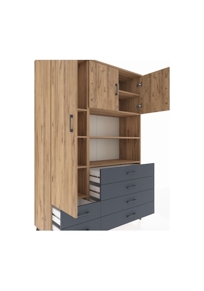 Hyperion Dolap 8 Raflı 6 Çekmeceli 3 Kapaklı 132x44x195 Çam-çam/antrasit Atlas Çam/antrasıt Hyperion Dolap 8 Raflı 6 Çekmeceli 3 Kapaklı 132x44x195 Çam-çam/antrasit Atlas Çam/antrasıt
