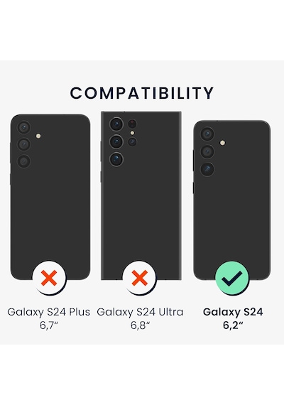 Teknomoda Samsung Galaxy Uyumlu S24 Kılıf 360 Şeffaf Ön Arka Korumalı Şeffaf Silikon