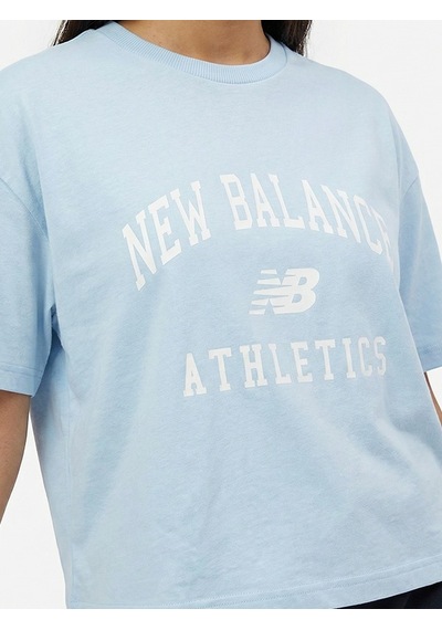 New Balance Nb Lifestyle Women Tshirt Kadın Yeşil T-shirt - Wnt1402