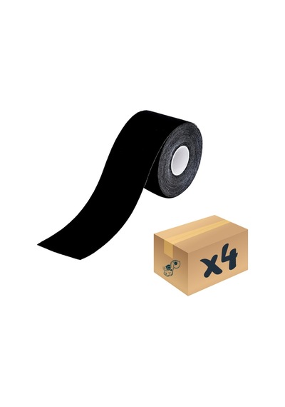 VZN Tape Kinesiology Vzn Kinesio Sport Tape – Sporcu  Bandı 5m X 5cm Siyah 4 Adet