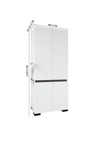 Floransa 4 Kapılı Flr-ırf Beyaz- Antrasit Gardırop-çok Amaçlı Dolap-yüklük Antrasit - Beyaz Floransa 4 Kapılı Flr-ırf Beyaz- Antrasit Gardırop-çok Amaçlı Dolap-yüklük Antrasit - Beyaz