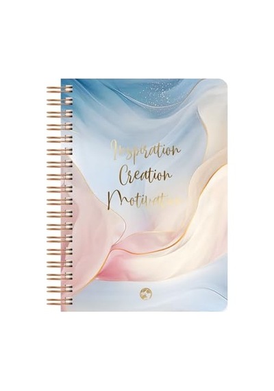 Le Color Marble Spiralli Defter Kareli Inspiration 17x24 Cm 124-Pembe