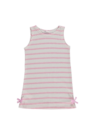 Civil Girls Fiyonklu 6-9 Yaş Elbise - Pembe Koyu Pembe