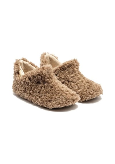 Twigy Freya Peluş Kadın Ev Botu Koyu Bej 37/41 Kahverengi