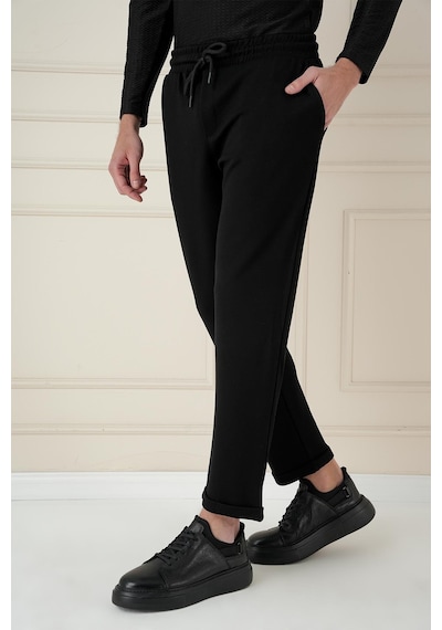 Efor Atp 033 Slim Fit Siyah Spor Pantolon Siyah Efor Atp 033 Slim Fit Siyah Spor Pantolon Siyah