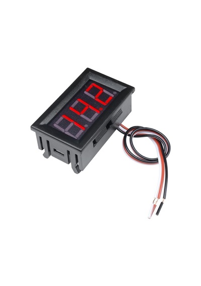Sanec 0.56 İnch Dc 0-30v Panel Tip Dijital Kırmızı Voltmetre 3 Kablo