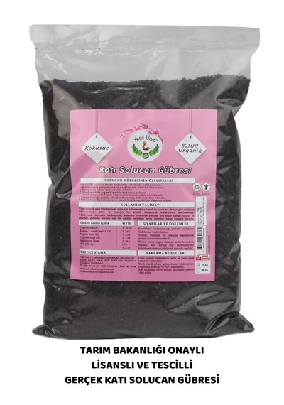 Organik Katı Solucan Gübresi 5 Kg 5 KG