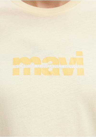 Mavi - Mavi Logo Baskılı Pembe Tişört 0610943-71187 Pembe