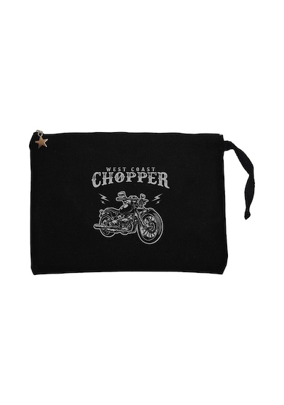 West Coast Choppers Customs Siyah Clutch Cüzdan / El Çantası Siyah