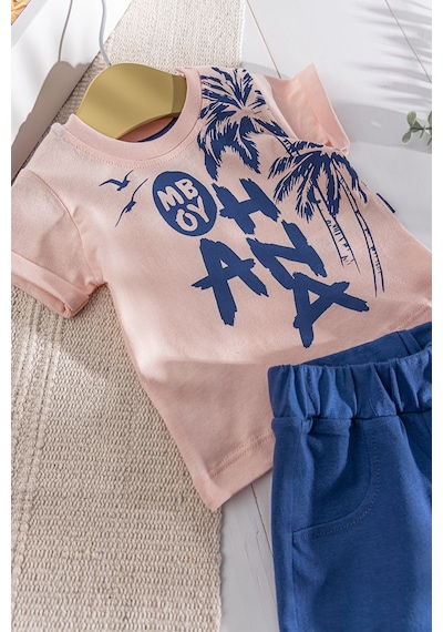 Baby Summer Temalı Yazlık Şortlu Erkek Bebek Takım 001
