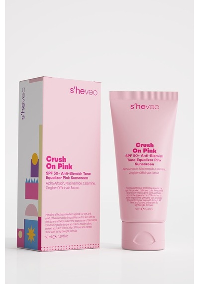 She Vec Crush On Pink - Spf 50+ Leke Karşıtı Ve Ton Eşitleyici Pembe Güneş Kremi Sku: Smg8690010463272 Açık Bej