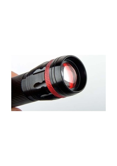 Zoomlu Alüminyum El Feneri 2 Km Menzil 10.5 Cm X 3.6 Cm Uzun Mesafe Aydınlatma Resimdeki - 872469698 Resimdeki
