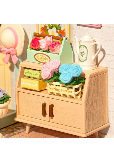Rolife Dw013b Çiçek Açan Çay Bahçesi Blooming Tea Garden Dıy Minyatür Maket Model Set Mini Dollhouse 3d Model Kit Detaylı Dekoratif Hobi Seti 3d Puzzle Tiny House