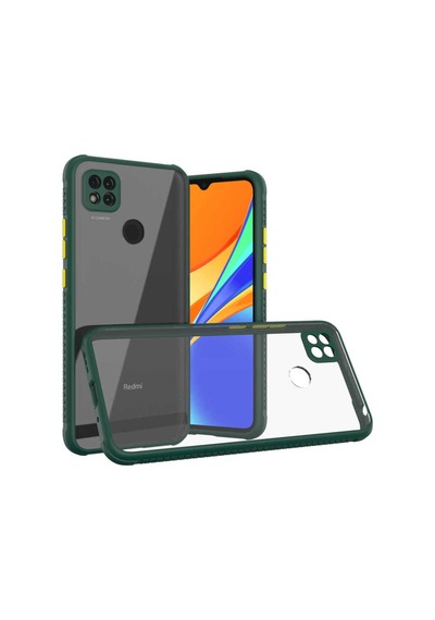 Xiaomi Redmi 9c Kılıf Zore Kaff Kapak Koyu Yeşil