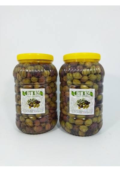 Etik Yerli Ürünler Manzalina Cinsi Dilme Tatlanmış Zeytin 2 x 3 KG