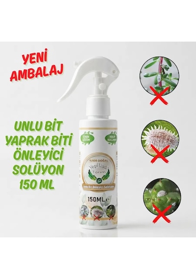 Organik Unlu Bit Yaprak Biti Önleyici Solüsyon 150ml