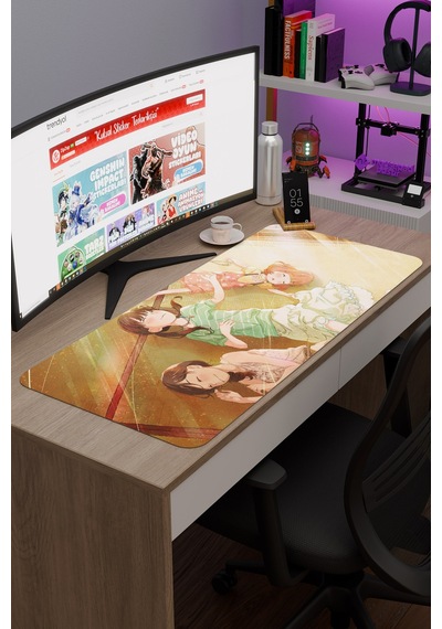 Sangatsu No Lion Anime V2 - 90x40 Xxl Gaming Kauçuk Kaymaz Taban Mouse Pad Fare Altlığı
