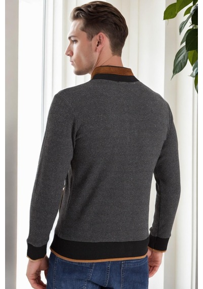 9021 Dewberry Erkek Sweatshırt-diagonal Antrasıt Diagonal Antrasıt