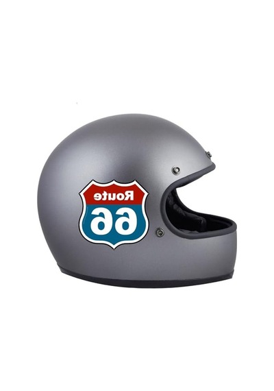 Renkli Route 66 Sticker, 15x15 Cm Boyutunda, Dekoratif