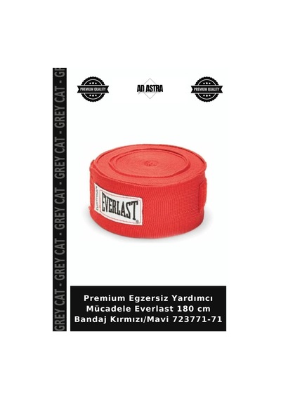Premium Egzersiz Yardımcı Mücadele Everlast 180 Cm Bandaj Kırmızı/mavi 723771-71 Kırmızı - Mavi