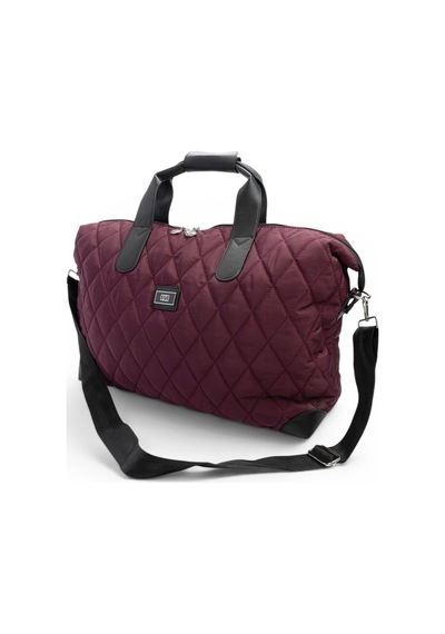 Silver & Polo Silver Polo Bordo - Siyah Memory Unisex Kadın Erkek Seyahat Çantası Sp1141