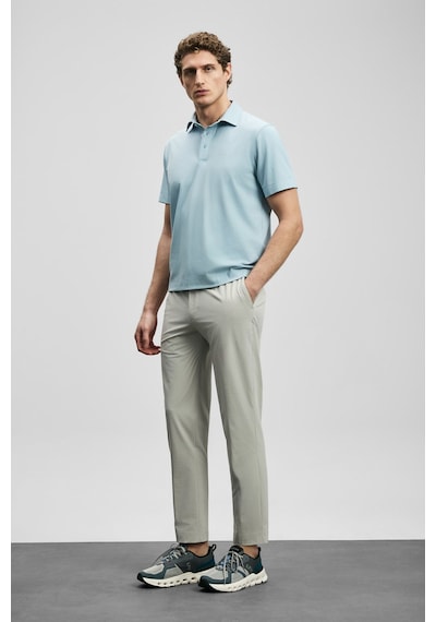 Lufian Hudson Smart Erkek Polo T-shirt 111040234 Açık Mavi