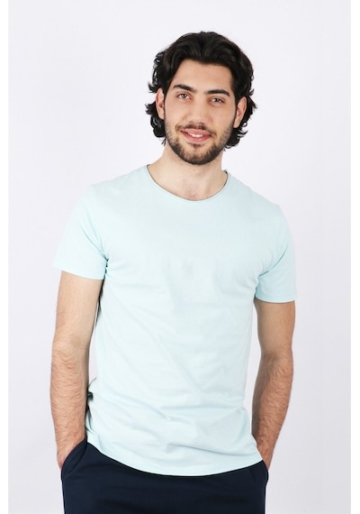 Rich Erkek Yıkamalı Basic T-Shirt (483840465)