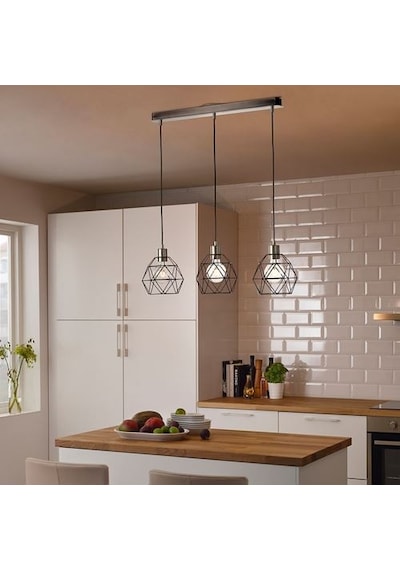 Ikea Brunsta Sarkıt Lamba Abajur Başlığı, Siyah, 20 Cm
