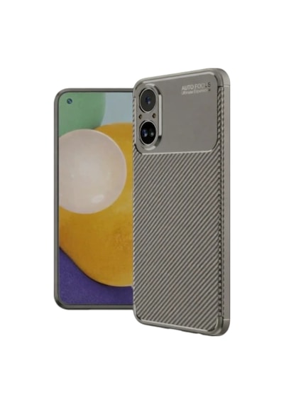 Realme 12 Lite Kılıf Kamera Korumalı Darbe Emici Karbon Fiber Desenli Kapak