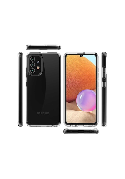 Galaxy A32 4G Kılıf Zore Coss Şeffaf Sert Silikon Kılıf Renksiz