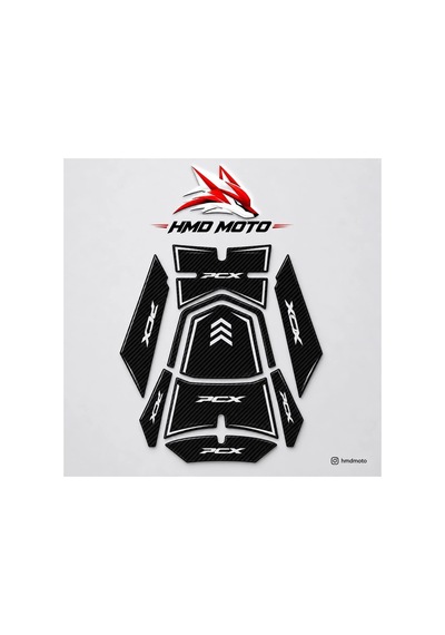 Hmdmoto Motosiklet Tank Pet Logo Plastik Siyah