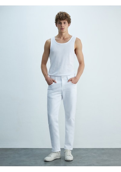 Ltb Sawyer P Orta Bel Jean Pantolon 010095185415942 100 Beyaz