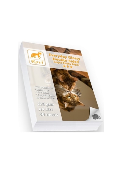 Rovi Everyday Parlak Çift Taraflı Fotoğraf Kağıdı 220gsm 50yp A4