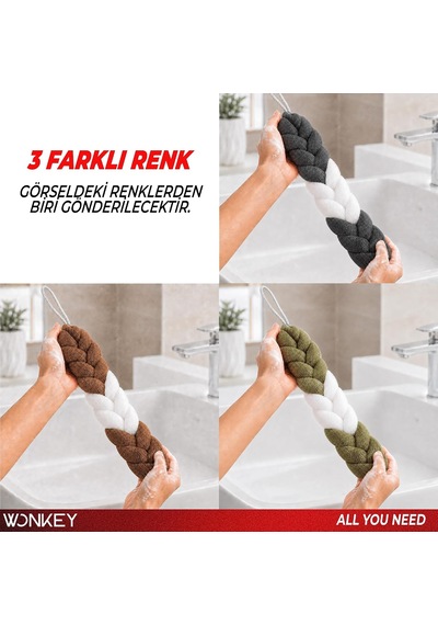 Uzun Esnek Duş Lifi, Sırt Ovma Kesesi, Yumuşak Banyo Lifi, Ovma Süngeri, Kadınlar Ve Erkekler İçin Sırt Ovma İçin Kese, Peeling Ve Hamam Kesesi 1 Adet