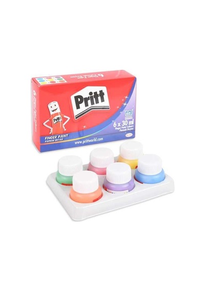 6x30 Ml 6 Lı Parmak Boyası Çok Renkli