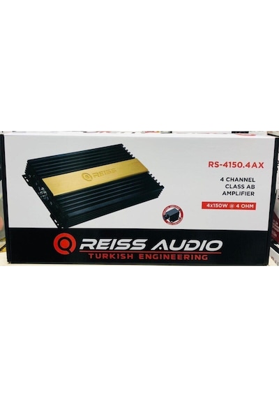 Reıss Audıo Rs-4150.4 Ax Stereo ve Mono 10 Bin Watt 2Ohm 4Ch×200Watt