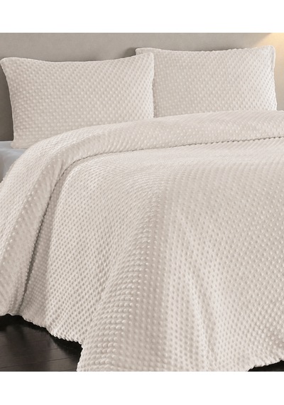 Kapreo Velora Comforter Yorgan Seti 220x240 Cm + 2 Yastık Kılıfı Ekru