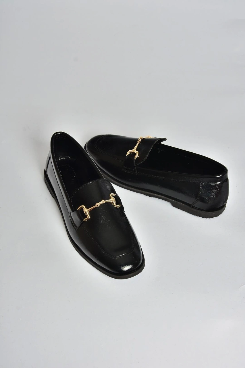 Fox Shoes V404360360 Siyah Rustik Günlük Kadın Ayakkabı Siyah-rustik