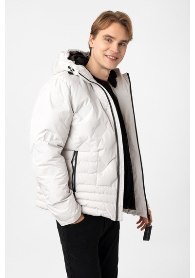 Back And Bond Taş Regular Fit Kapüşonlu Puffer Mont Çok Renkli