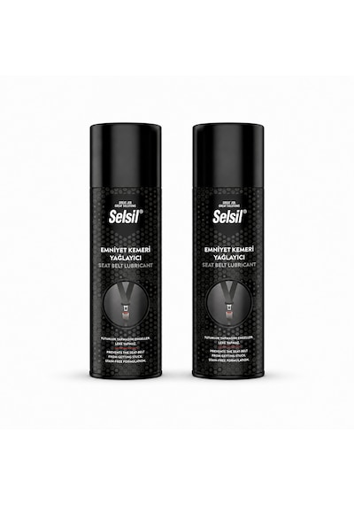 Selsil Emniyet Kemeri Yağlayıcı Sprey 200 Ml Düzgün Sarılması İçin Bakım Koruyucu Sprey 2 Adet