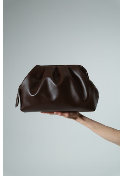 Buly Clutch Çanta Acı Kahve