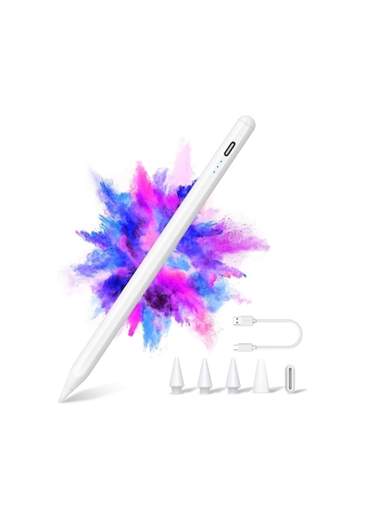 Xıron İpad 2018-2024 İçin Stylus Kalem, Hızlı Şarj/avuç İçi Reddetme/eğme İşlevi, İpad Pro 11"/12.9"/13" 2024 M4, İpad 10. Nesil/9. Nesil-6. Nesil, Air 5/4/3. Nesil/11"& 13" M2, Mini 6/5. Nesil.