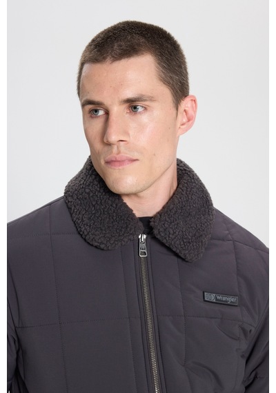 Wrangler Regular Fit Normal Kesim Antrasit Bomber Ceket W232228003 Antrasit