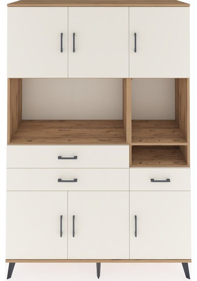 Hyperion Dolap 9 Raflı 3 Çekmeceli 6 Kapaklı 132x44x195 Çam-a... Çam Hyperion Dolap 9 Raflı 3 Çekmeceli 6 Kapaklı 132x44x195 Çam-a... Çam